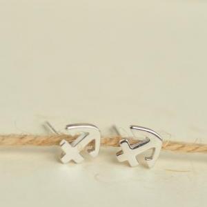 Anchor Earring, Sterling Silver Anchor Earring